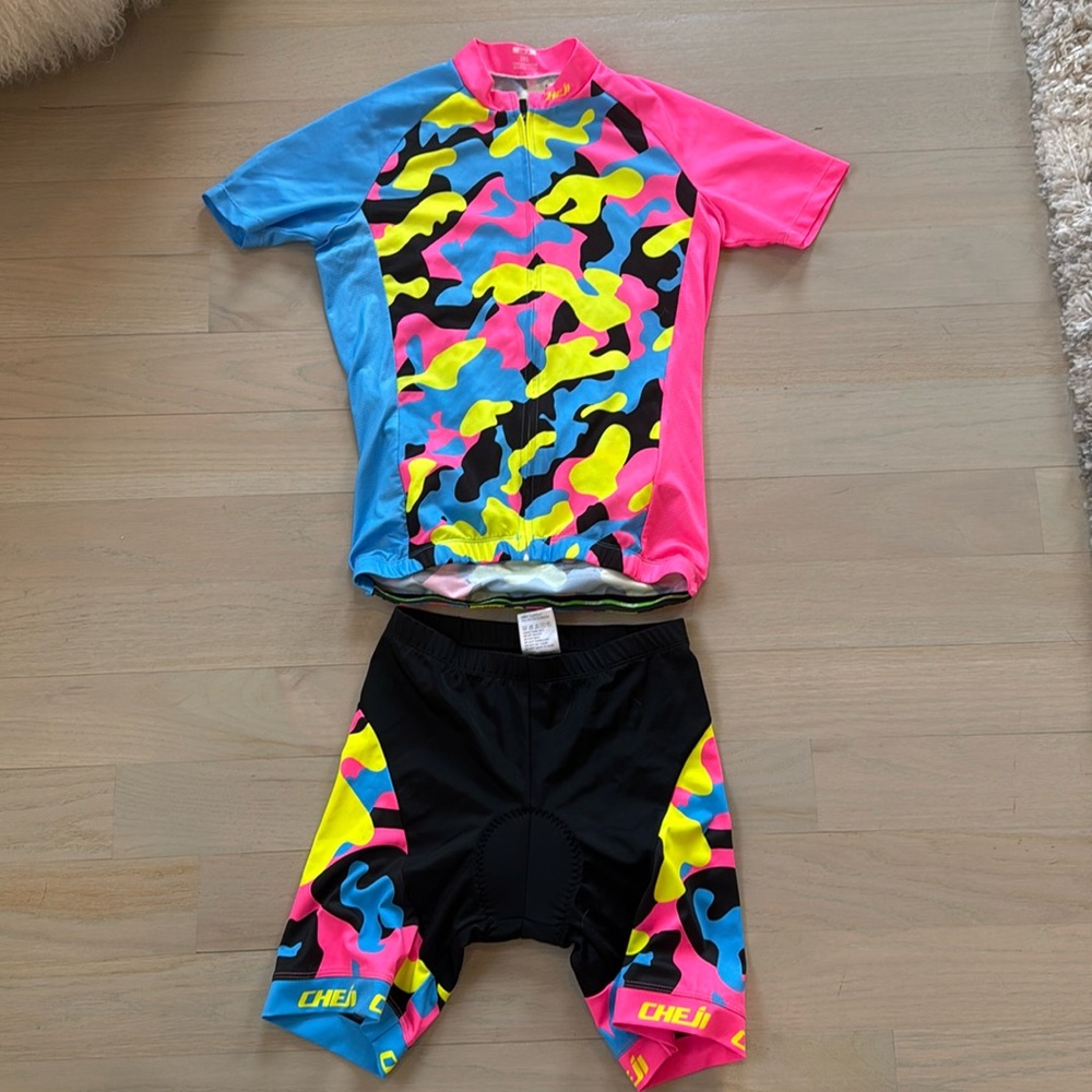 Cheji kids biking outfit; Youth 2XL